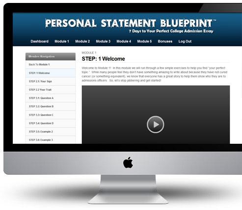 The Personal Statement Blueprint