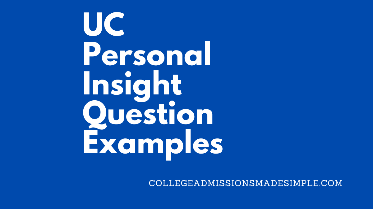 uc personal insight sample essays